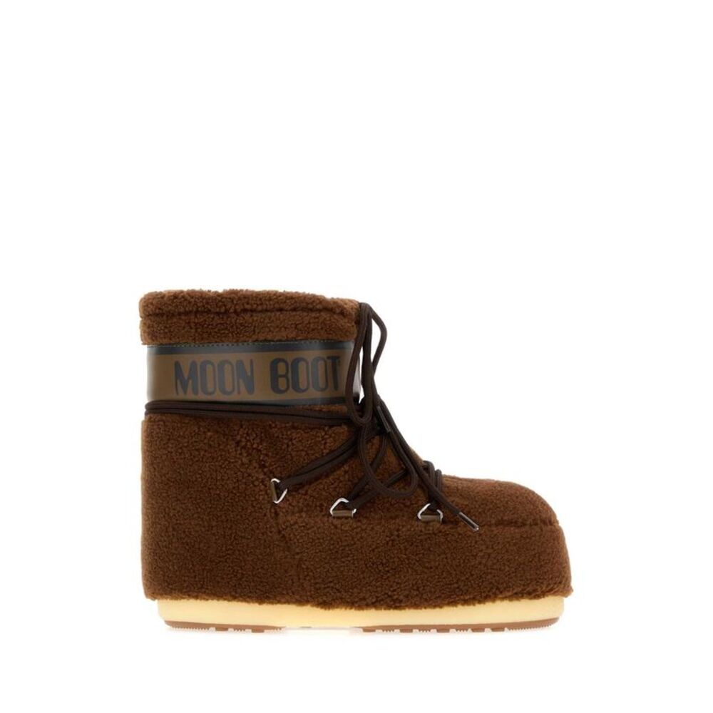 Moon Boot Unisex Brown Eco Fur Icon Low Ankle Boots